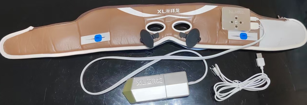 Complete XL-001 brown edition set with charging cable and external host