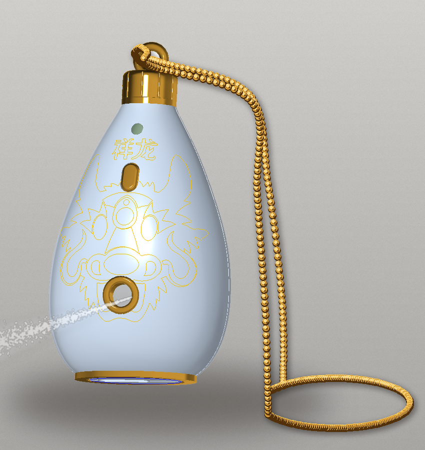 Xianglong wearable dragon atomizing pendant product concept